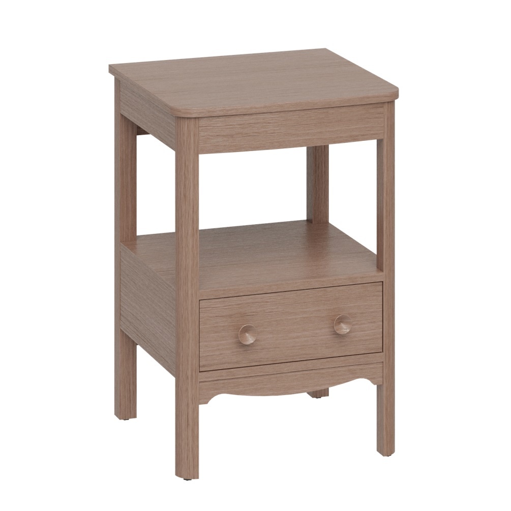 Product cut out image of Burlington 560mm Dark Oak Furniture Unit and Dark Oak Worktop GU5600DDOK_FS GU560TDOK